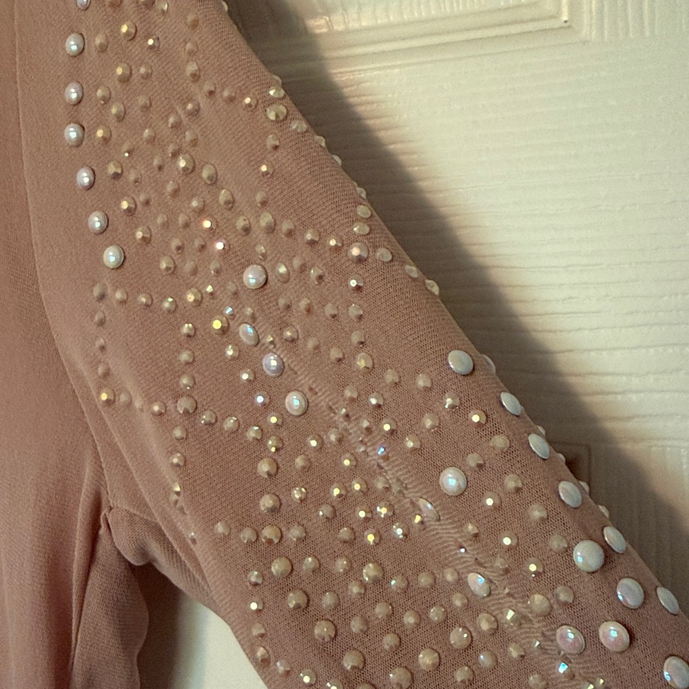 Embellished Pink and Cream Blouse - Picture 3 of 3
